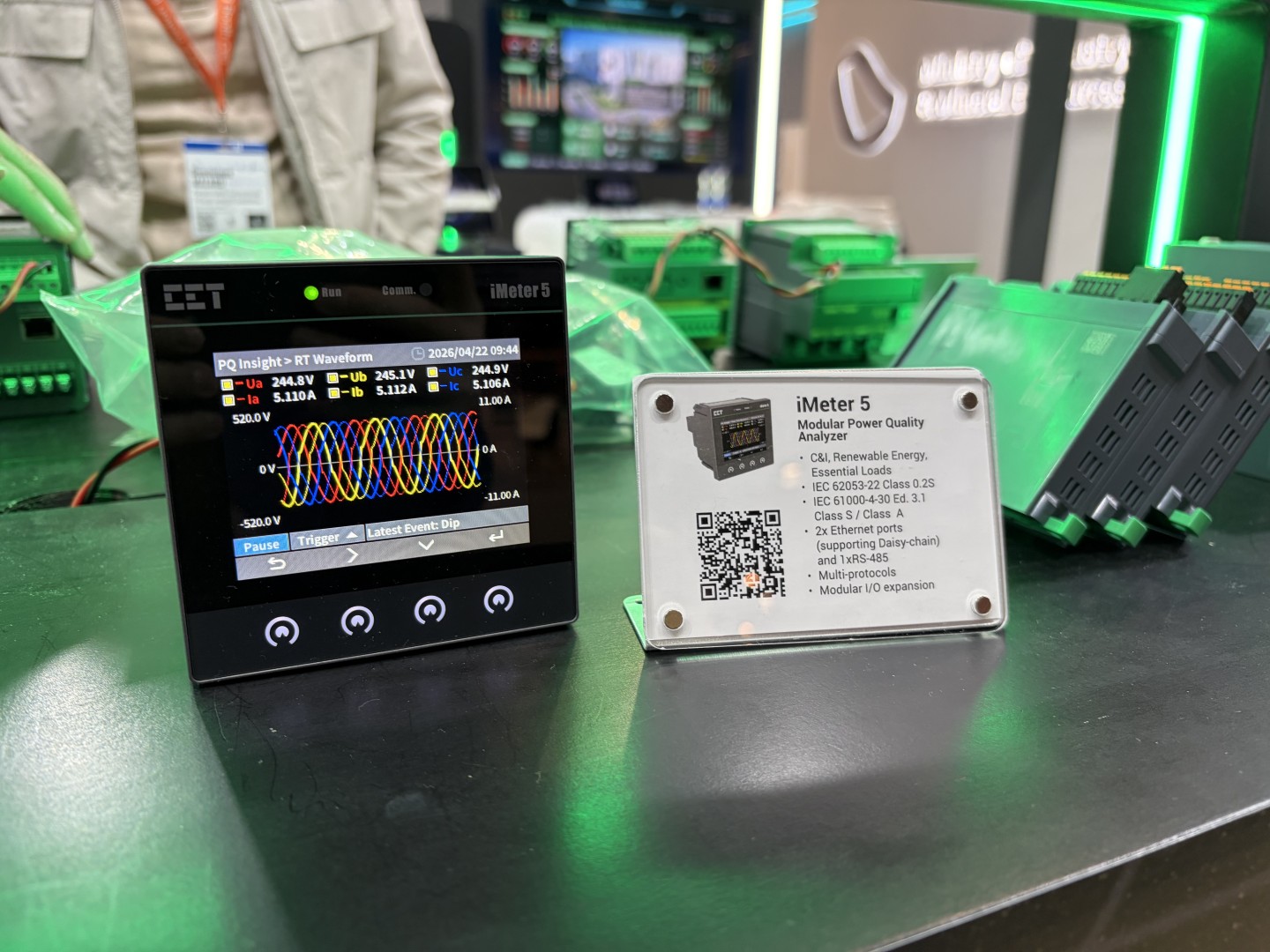 CET's iMeter5 Power Quality Monitor in Hannover Messe 2026